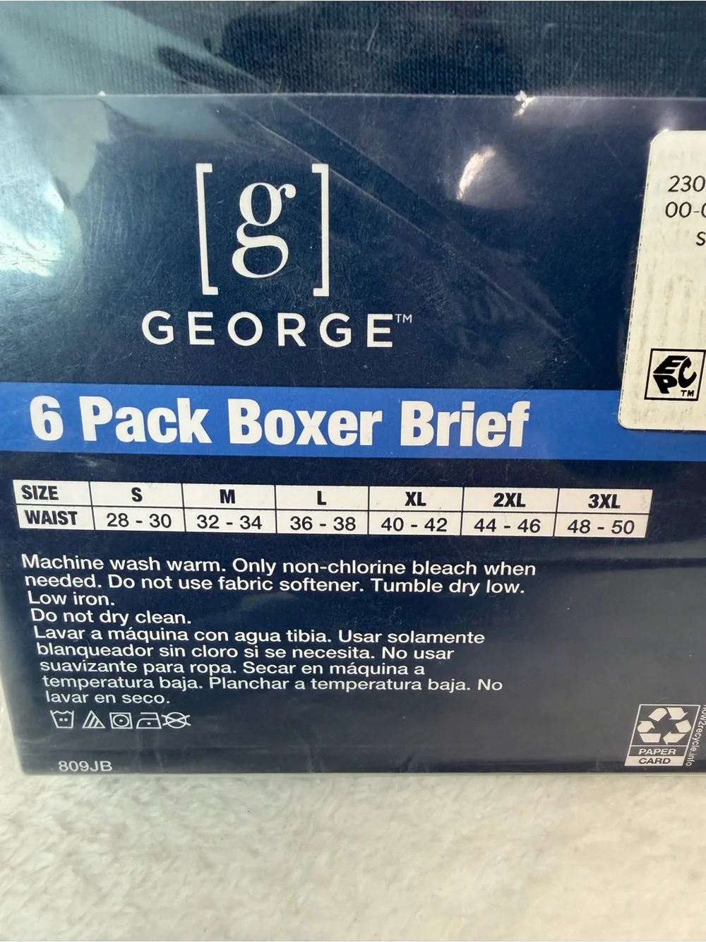 George 6-Pack Boxer Briefs in Navy, Gray & Red